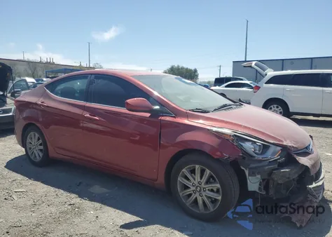 2015 Hyundai Elantra Se from USA, damaged, VIN 5NPDH4AE8FH592741